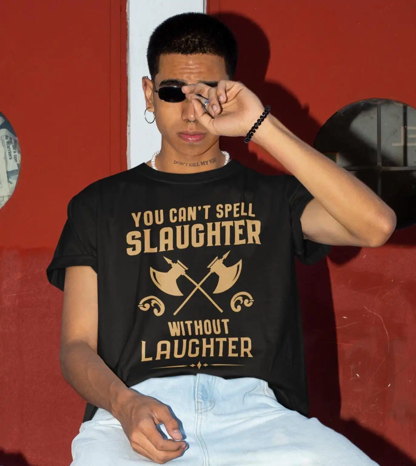 DnD You Can't Spell Slaughter Without Laughter Shirt DnD You Can't Spell Slaughter Without Laughter Shirt