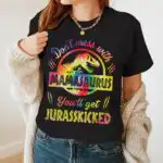 Don’t Mess with Mamassaurus Funny Mom Dinosaur Shirt