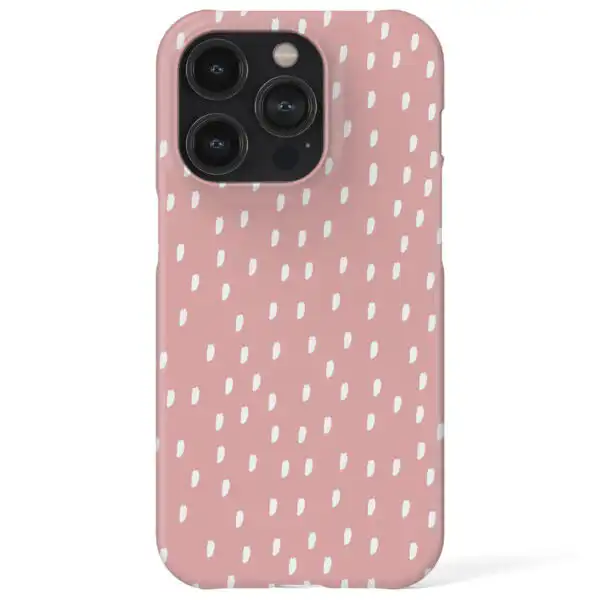 Dotty Pink Aesthetic Stylish Protective Phone Case