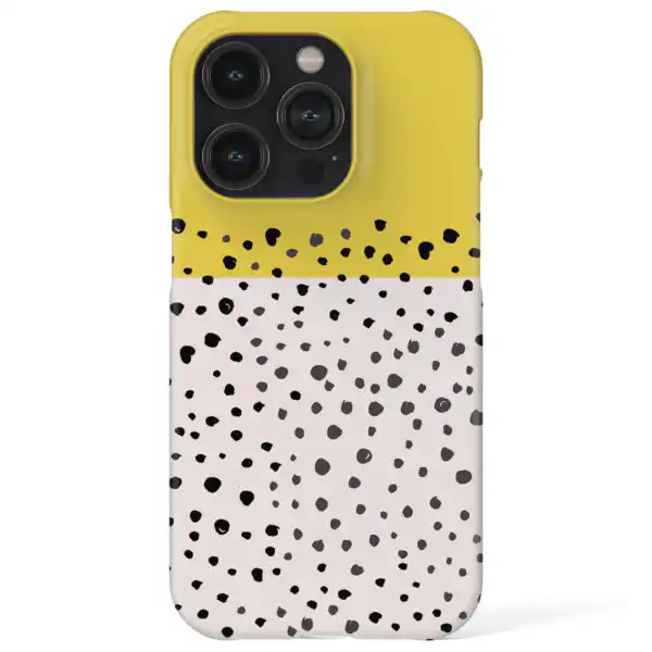 Drawn Dots Mustard Aesthetic Pattern Phone Case