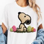 Easter Beagle Cartoon Eggs Cute Dog Lover Gift Shirt