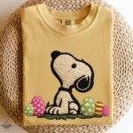 Easter Beagle Cartoon Eggs Cute Dog Lover Gift Shirt