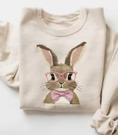 Easter Bunny Sweatshirt for Women | Cute Coquette Design Tee