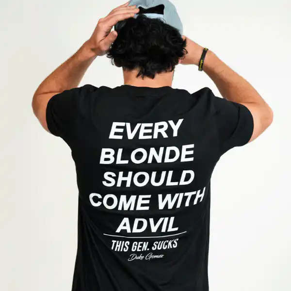Every Blonde Should Come With Advil Cotton Tee - Pre-Shrunk Unisex