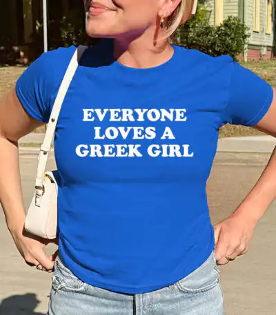 Everyone Loves a Greek Girl Baby Tee | Editorial Luxe