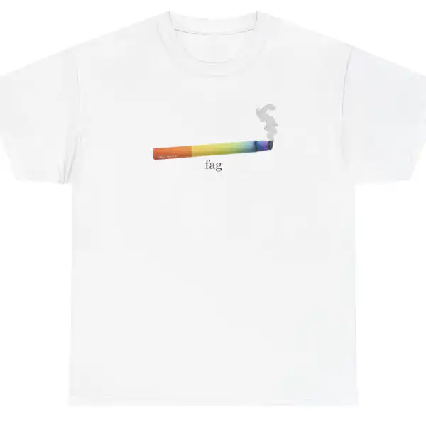 F*g Cigarette Pride Month Rainbow Graphic Tee