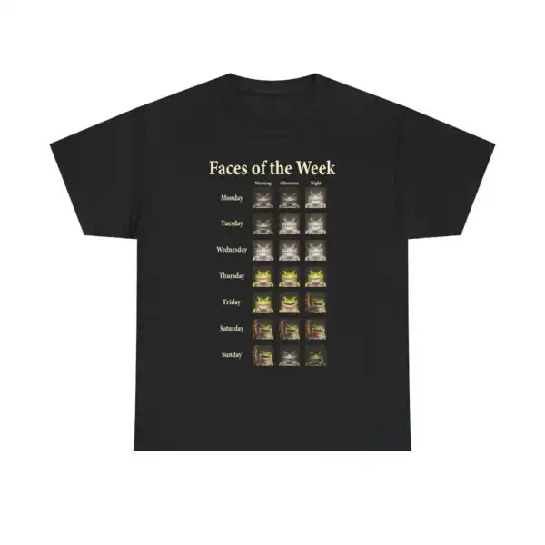 Faces of the Week T-Shirt! Unisex Heavy Cotton Classic Fit Tee