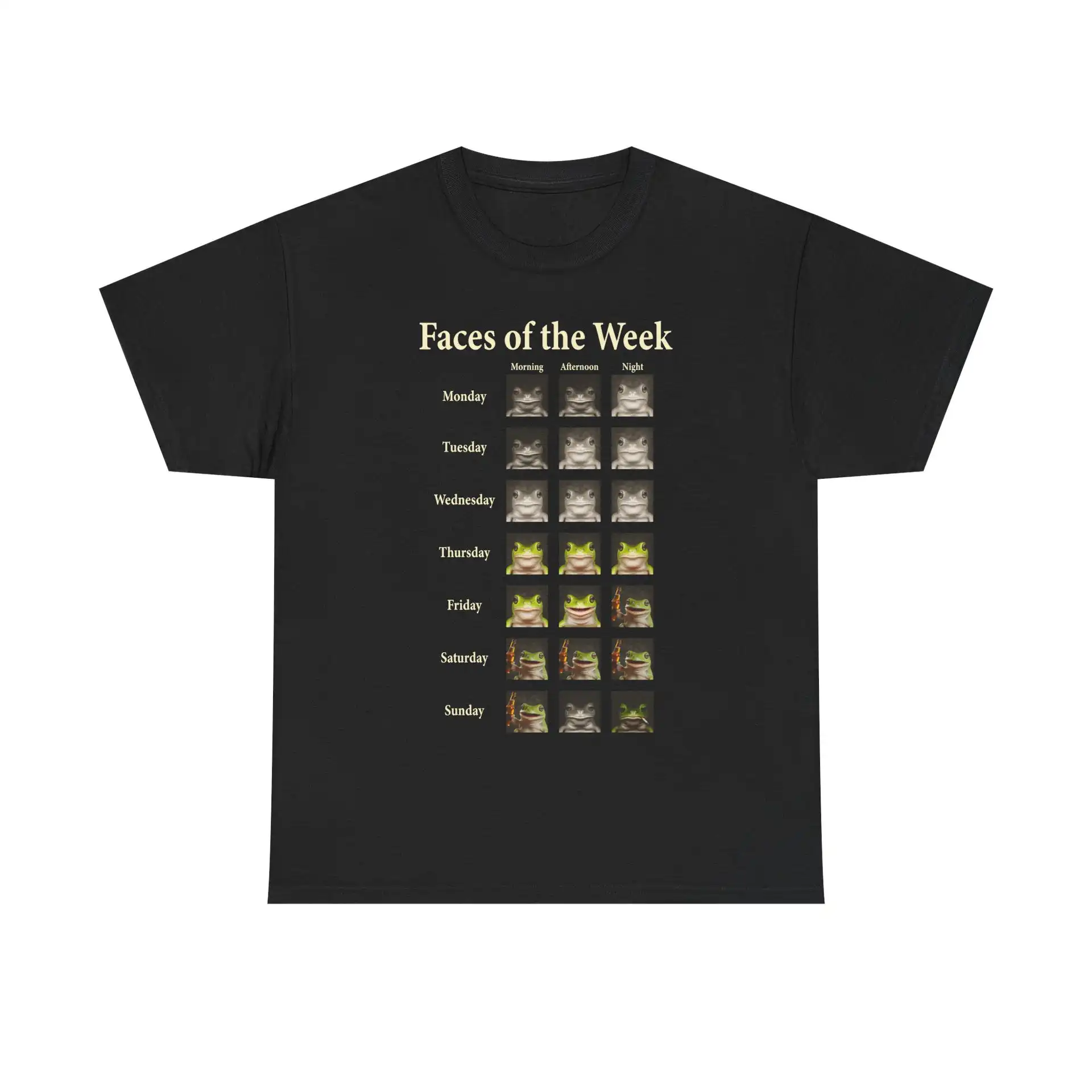 Faces of the Week T-Shirt! Unisex Heavy Cotton Classic Fit Tee Faces of the Week T-Shirt! Unisex Heavy Cotton Classic Fit Tee