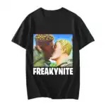 Freakynite Parody Brainrot Joke Men's 100% Cotton Y2K Graphic Tee