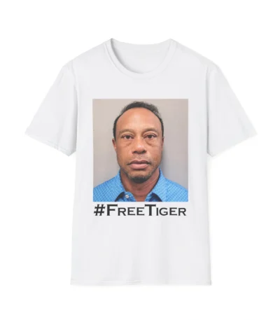 Free Tiger Woods Mugshot T-Shirt
