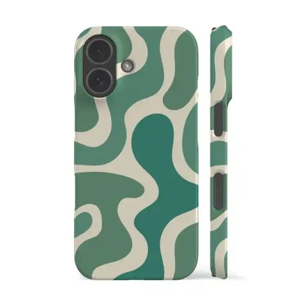 Funky Wave Green Stylish Protective Phone Case