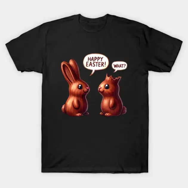 Funny Chocolate Bunnies Easter T-Shirt | Editorial Luxe Funny Chocolate Bunnies Easter T-Shirt | Editorial Luxe
