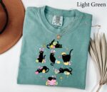 Funny Easter Black Cat Cat Mom Bunny Kitten Shirt