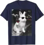 Funny Wine Glasses Bunny Eggs Happy Easter Day Drink Team T-Shirt | Cheeky Spring Relic