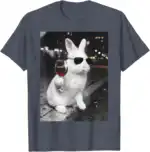 Funny Wine Glasses Bunny Eggs Happy Easter Day Drink Team T-Shirt | Cheeky Spring Relic