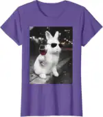 Funny Wine Glasses Bunny Eggs Happy Easter Day Drink Team T-Shirt | Cheeky Spring Relic
