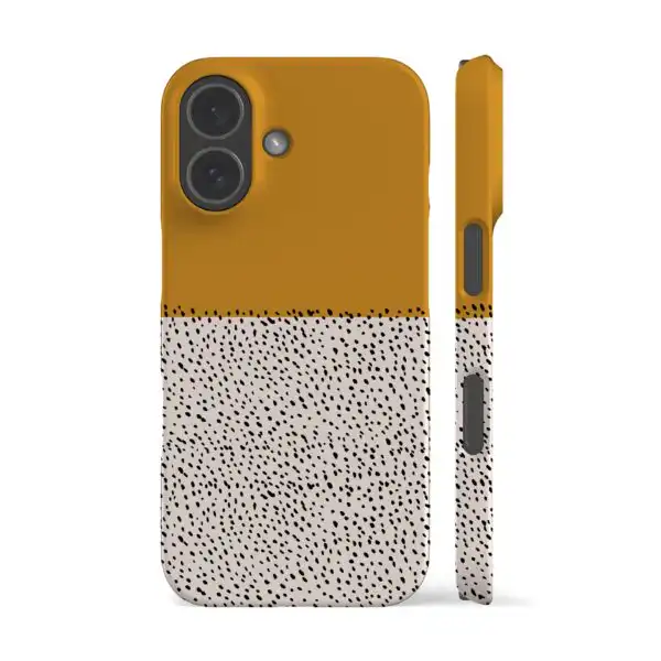 Geo Mini Dots Sunflower Floral Protective Phone Case