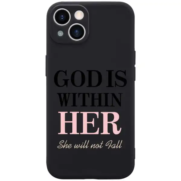God is Within Her iPhone 13 Silicone Phone Case