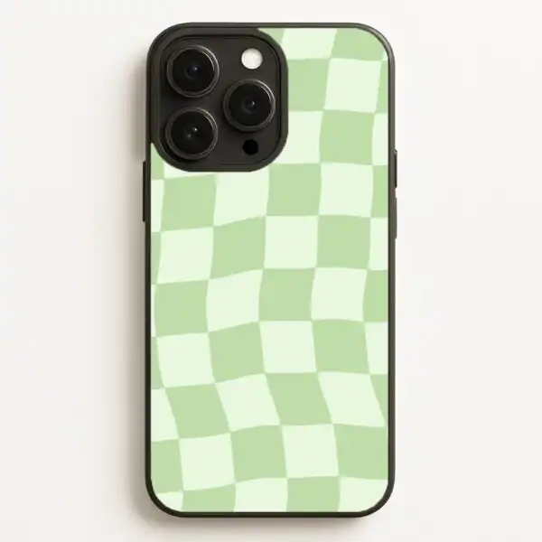 Green Checkers iPhone Galaxy Pixel Phone Case