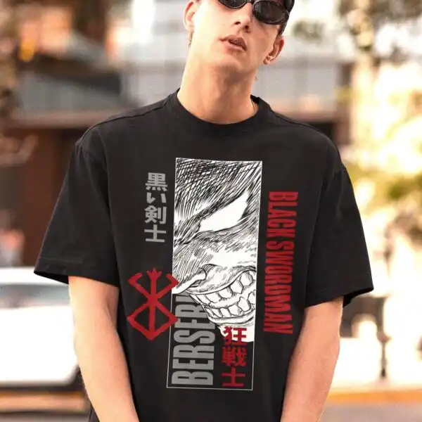 Guts Berserk Manga Cosplay Anime Fan Shirt