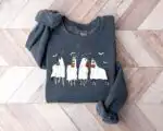 Halloween Horse Ghost Sweatshirt - Spooky Cowboy Fall Gift