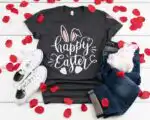 Happy Easter Bunny Cute Women’s Easter Shirt