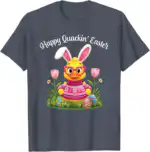 Happy Quackin' Easter Cruise Duck Bunny Ears Glasses Fun T-Shirt | Whimsy Bloom