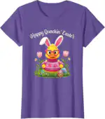Happy Quackin' Easter Cruise Duck Bunny Ears Glasses Fun T-Shirt | Whimsy Bloom