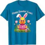 Happy Quackin' Easter Cruise Duck Bunny Ears Glasses Fun T-Shirt | Whimsy Bloom