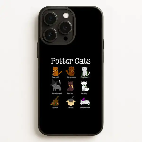 Harry Pawter Cats Wizard Funny Cat Phone Case