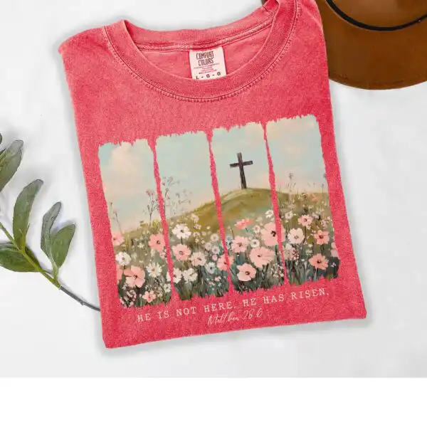 He Is Not Here He Has Risen Easter Christian Shirt