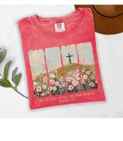 He Is Not Here He Has Risen Easter Christian Shirt