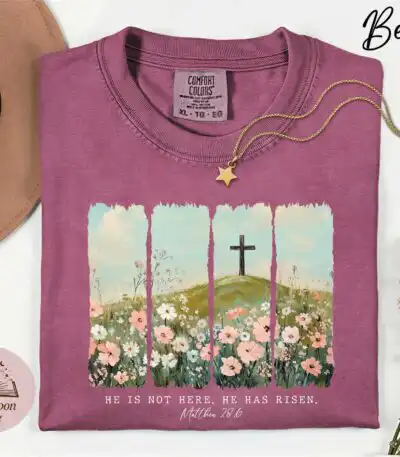 He Is Not Here He Has Risen Easter Christian Shirt