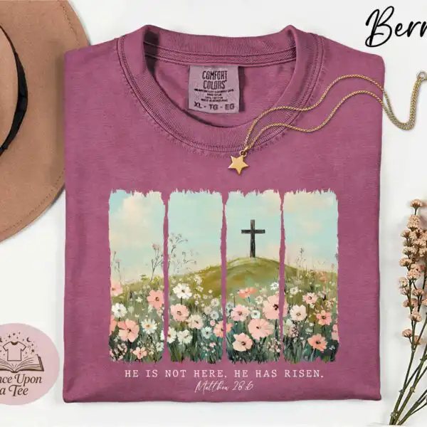 He Is Not Here He Has Risen Easter Christian Shirt