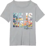 He is Risen Boho Easter Christian Jesus T-Shirt