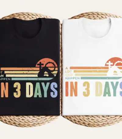 He is Risen Retro Sunset Cross Resurrection Sunday Shirt