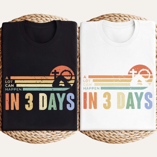 He is Risen Retro Sunset Cross Resurrection Sunday Shirt