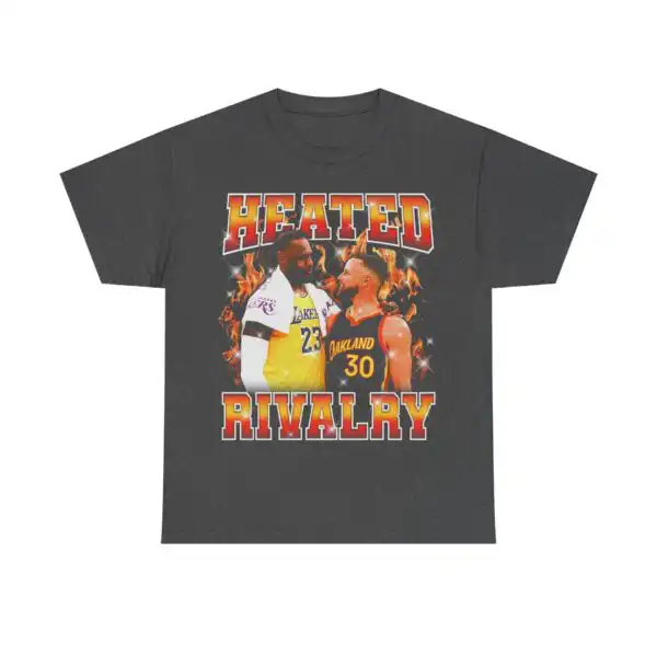 Heated Rivalry (Lebron vs Curry) Unisex Heavy Cotton Tee