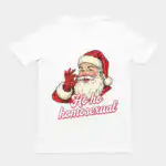 Ho ho homosexual T-shirt - 100% cotton graphic tee for pride