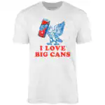 I Love Big Cans - Vintage Eagle Graphic Unisex T-Shirt