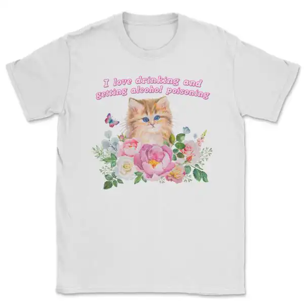 I love drinking and getting alcohol poisoning cozy graphic tee