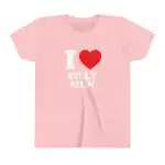 I Love Silly Men Baby Tee Short Sleeve Crop Top - Y2K Cute Gift