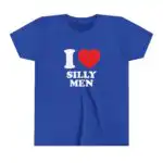 I Love Silly Men Baby Tee Short Sleeve Crop Top - Y2K Cute Gift