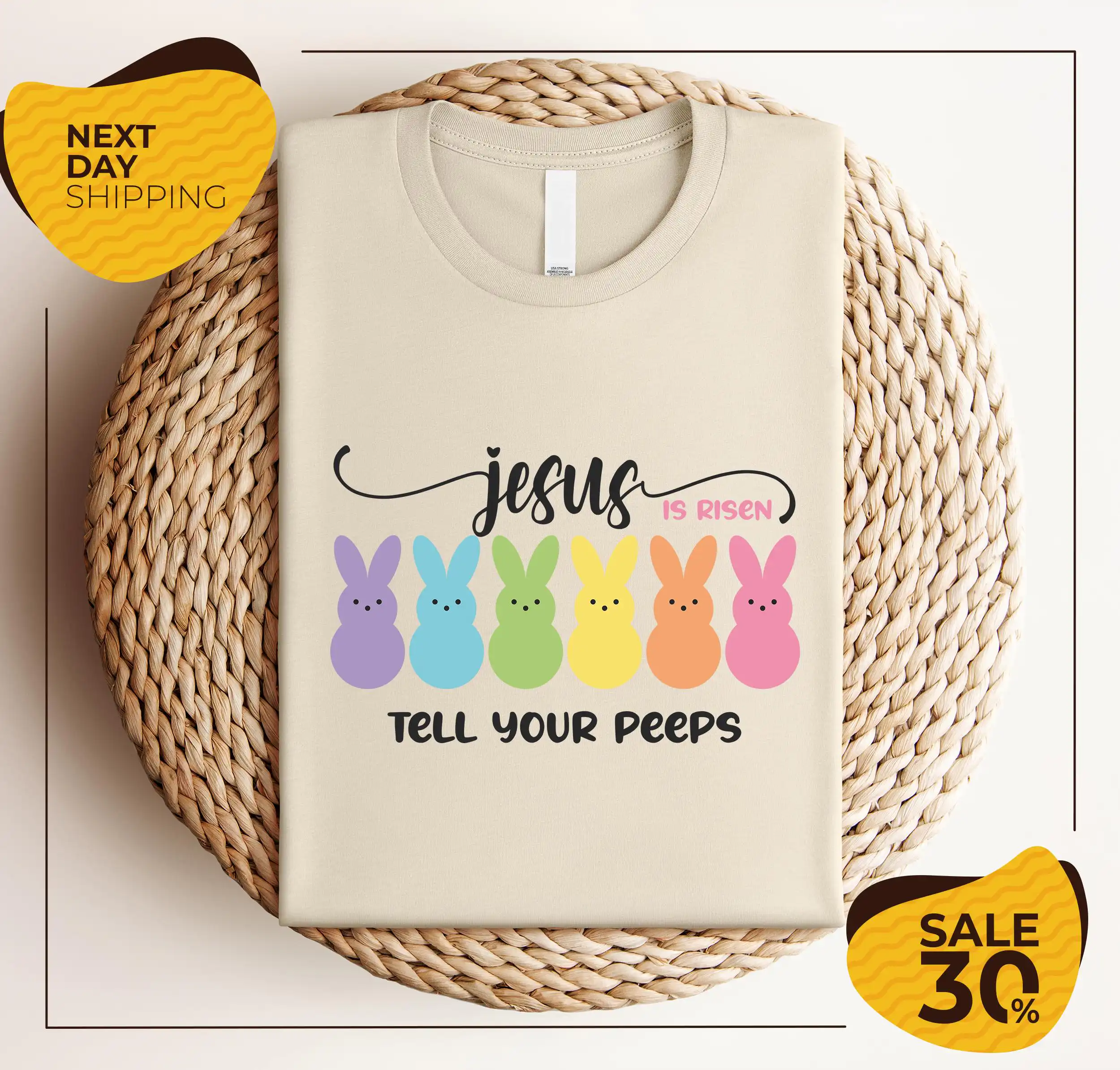 Jesus is Risen Tell Your Peeps Kids Easter Shirt Jesus is Risen Tell Your Peeps Kids Easter Shirt