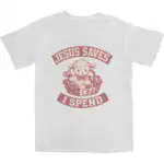 Jesus Saves T Shirt - Soft 100% Cotton for Ultimate Comfort