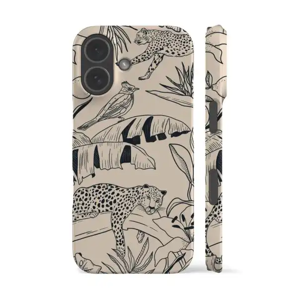 Jungle Jouy Cream Aesthetic Floral Phone Case