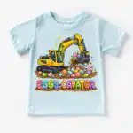 Kids Eggs-Cavator Excavator Easter Egg Hunting Shirt