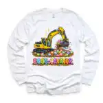 Kids Eggs-Cavator Excavator Easter Egg Hunting Shirt