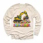 Kids Eggs-Cavator Excavator Easter Egg Hunting Shirt