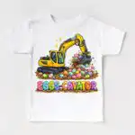 Kids Eggs-Cavator Excavator Easter Egg Hunting Shirt